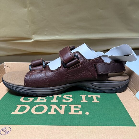 Dunham St. Johnsbury Men's Sandals Brown Leather Size 14 NEW - Picture 4 of 9